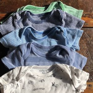 5-Piece Bundle of Carter’s 3 Month Onesies